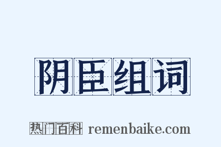阴臣组词是什么意思的图片
